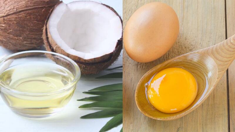 Dầu dừa và trứng gà kết hợp rất tốt cho da